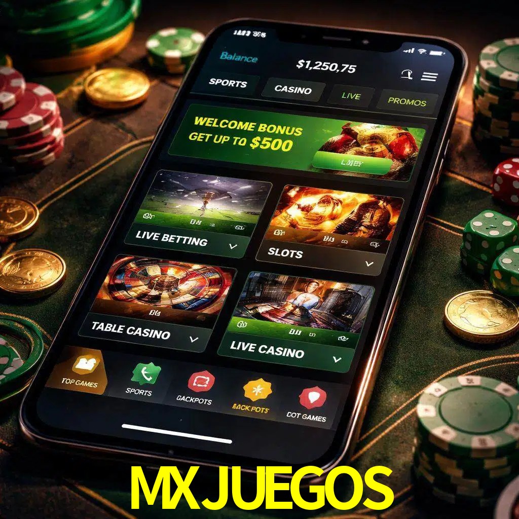 Diseño de juegos móviles MXJUEGOS para usuarios en México